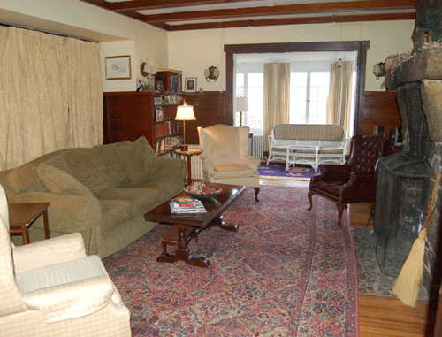 Living Room at the Huttlinger House